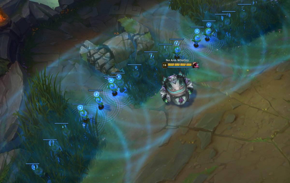 WhatleyLeague's tweet image. This is the worst one by far.

If you are halfway into the bush or more, or in Alcove, you count as "Not in Lane" (2/4).

(Huge buff to Alcove Prison btw)