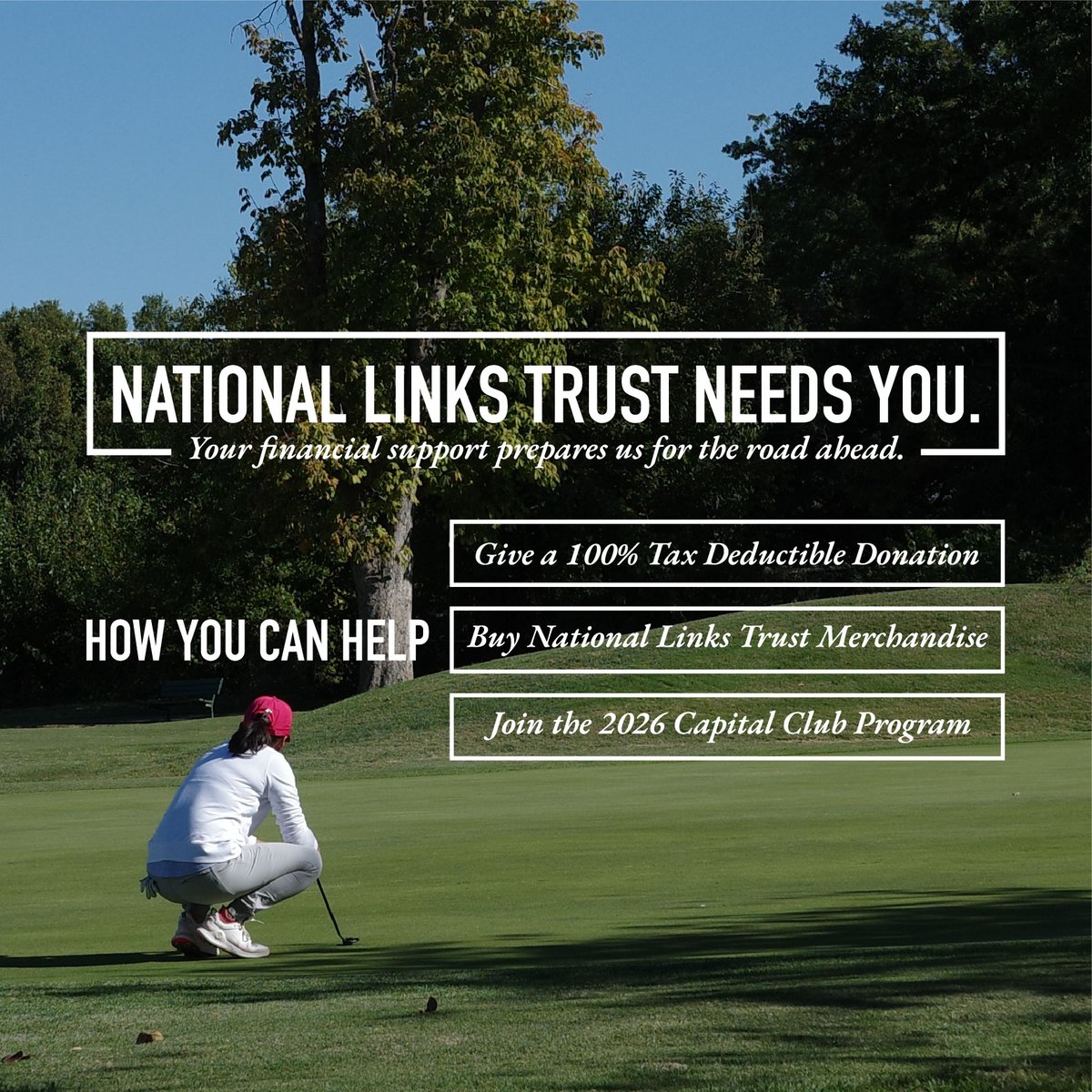 The future of accessible, affordable golf in our nation's capital is at risk. Since 2019, we have worked tirelessly to ensure brighter futures for public golf in Washington, DC and across the country. Help us prepare for the road ahead!

Learn More Here: linktr.ee/nationallinkst…