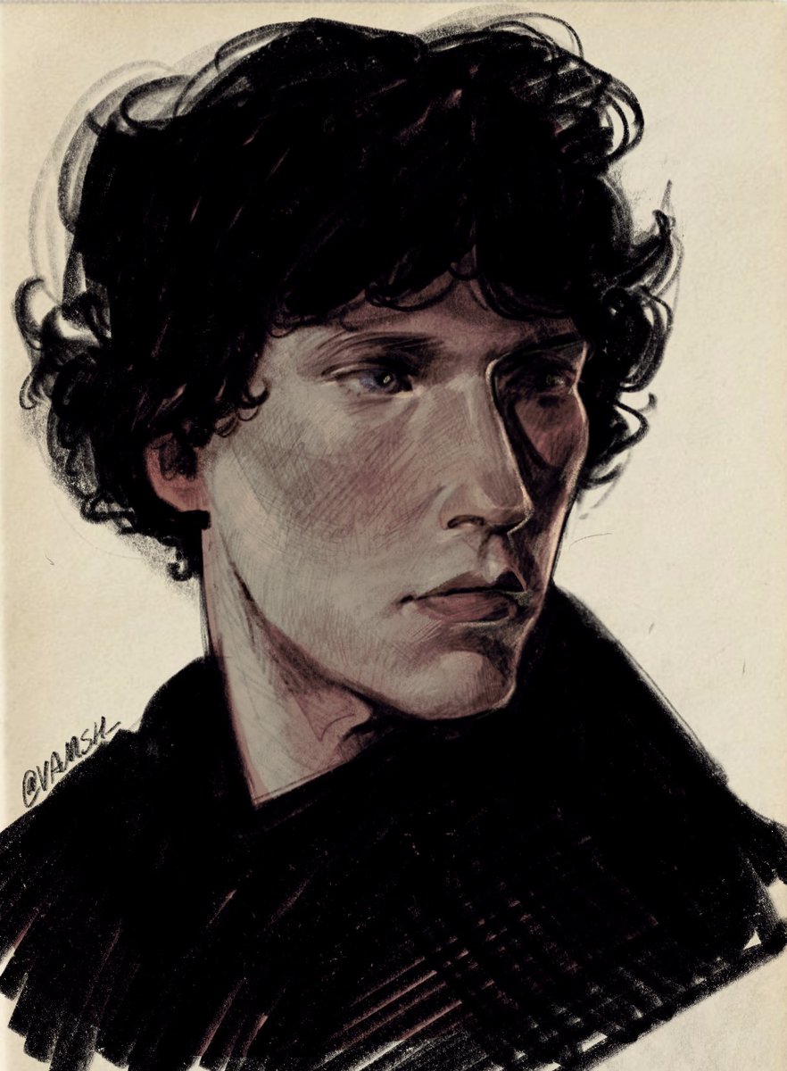 VAMPSH_'s tweet image. tried colouring it #SHERLOCK