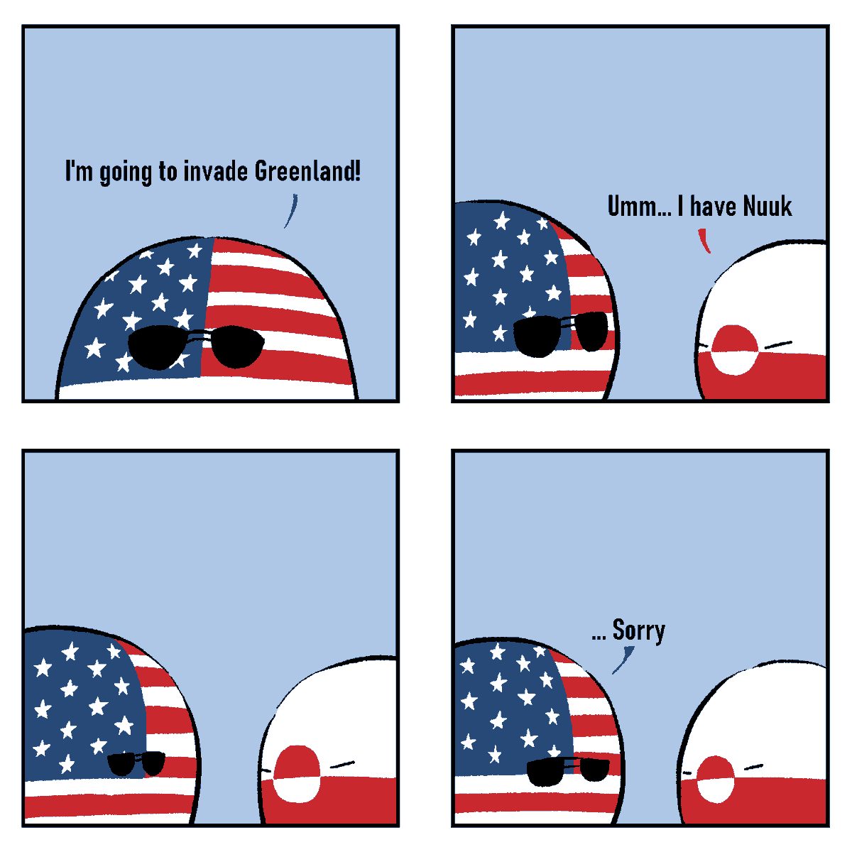 Diictodom's tweet photo. Nuuk-lear Deterrence -  This script is brought to you by someone who wishes to stay anonymous   #comic #meme #USA #Greenland https://t.co/ji1H7rWHOl