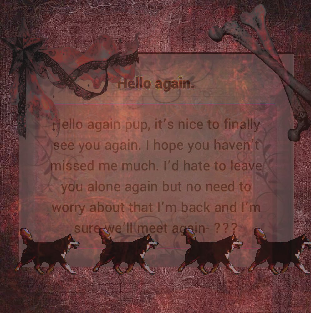 shellwolfXD's tweet image. Um…first, I have a name and you should adress me by that. Secondly, who even are you? I don’t think I’d ever talk to a person?thing? Like you. Maybe you could give me a name or something?

-🦴Shellwolf🐾🩶