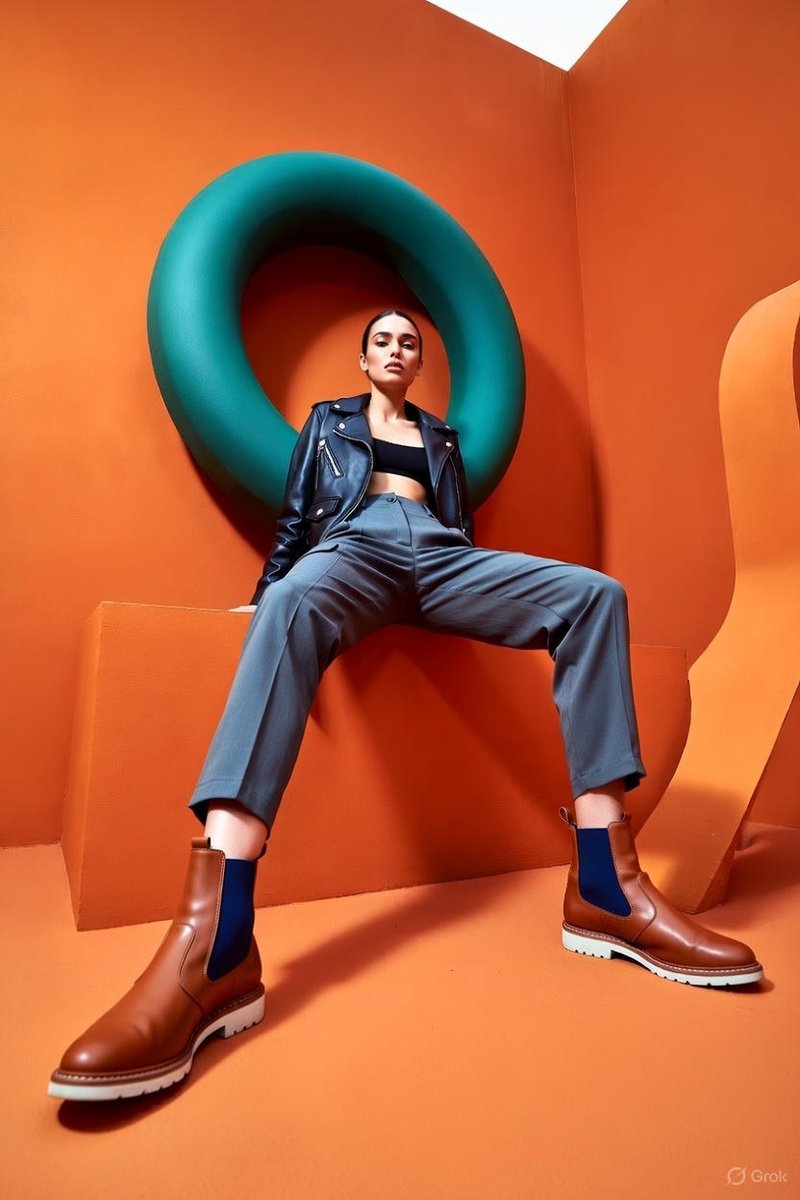 This AI image generation style focuses on creating a high-fashion editorial image that emphasizes feminine strength and elegance, using modern luxury aesthetics and hyper-realistic textures.