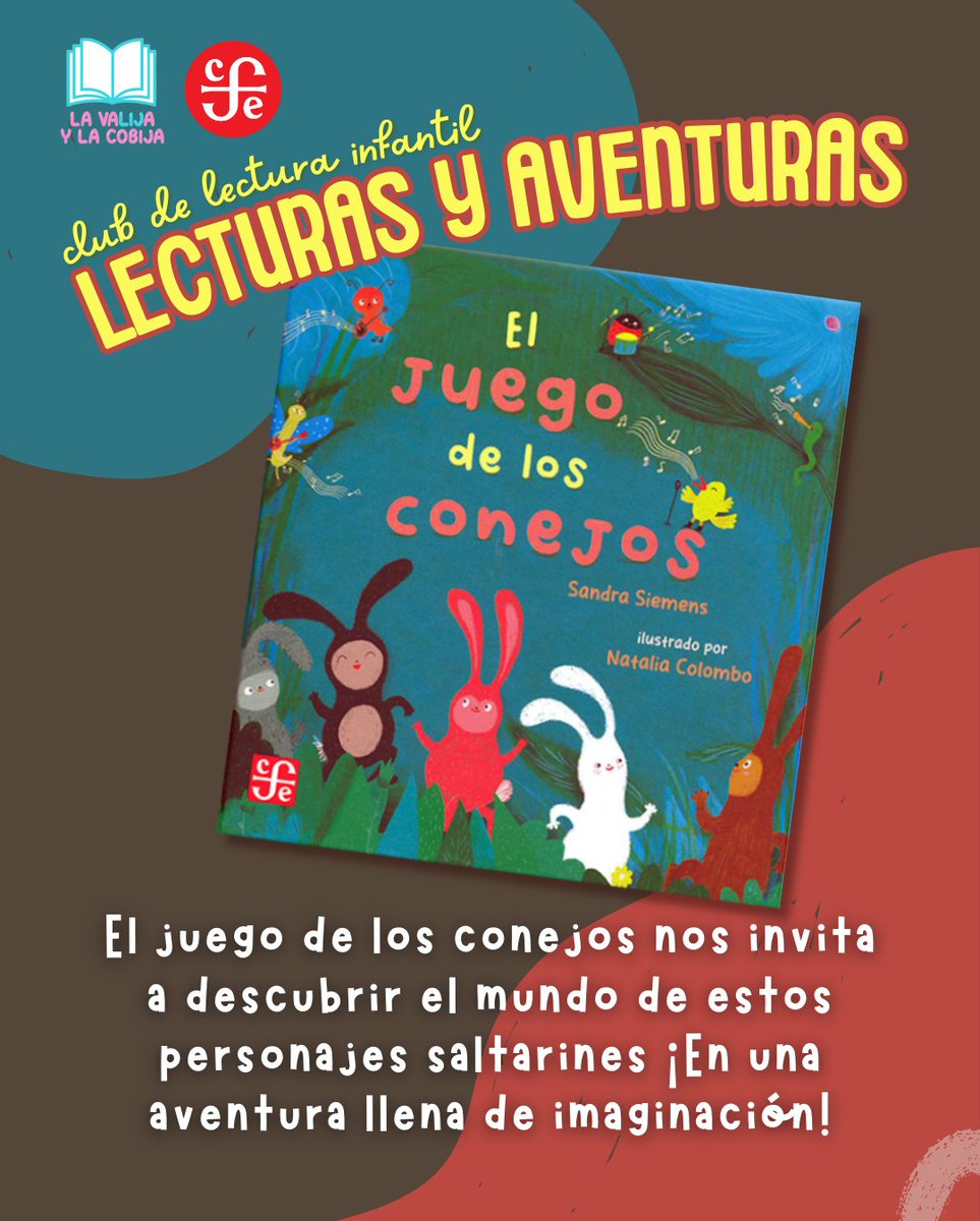 ¡Hola, amiguitos y amiguitas! 🌟🐰 Les invitamos a nuestro divertido club de lectura virtual con Karen Fernández, quien nos contará el libro El Juego de los Conejos ✨ Conéctense a nuestro Facebook Live y escriban sus comentarios para jugar y aprender todos juntos. 🎉📚