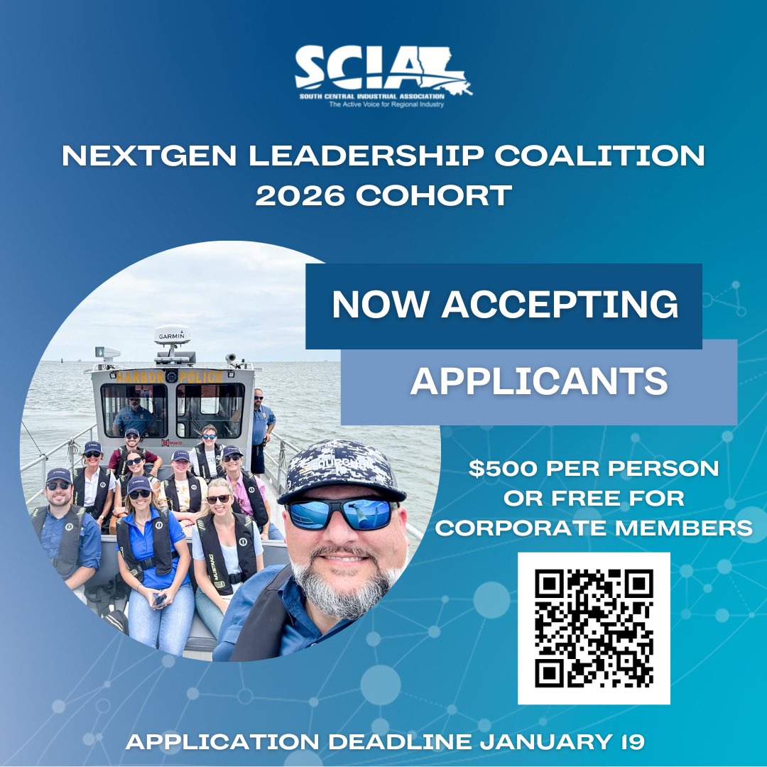 SCIA_Louisiana's tweet photo. The future of leadership starts now &amp; the 2026 NextGen Leadership Coalition cohort is filling up fast. This program is built for emerging leaders ready to grow, connect, &amp; step into greater impact within their organization and our region.
Find out more at: https://t.co/P7SWdWkB2Q https://t.co/iJJs47qhmh