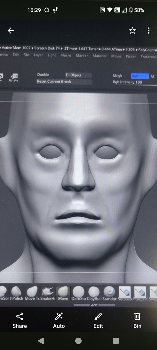 Szoraro's tweet photo. Hey, since it's 2026 I wanted to share some of my modeling process ^^
Here's a comparison between my first ever head that I sculpted 1 year ago, compared to a face I sculpted just now https://t.co/iiwsqYOnn7