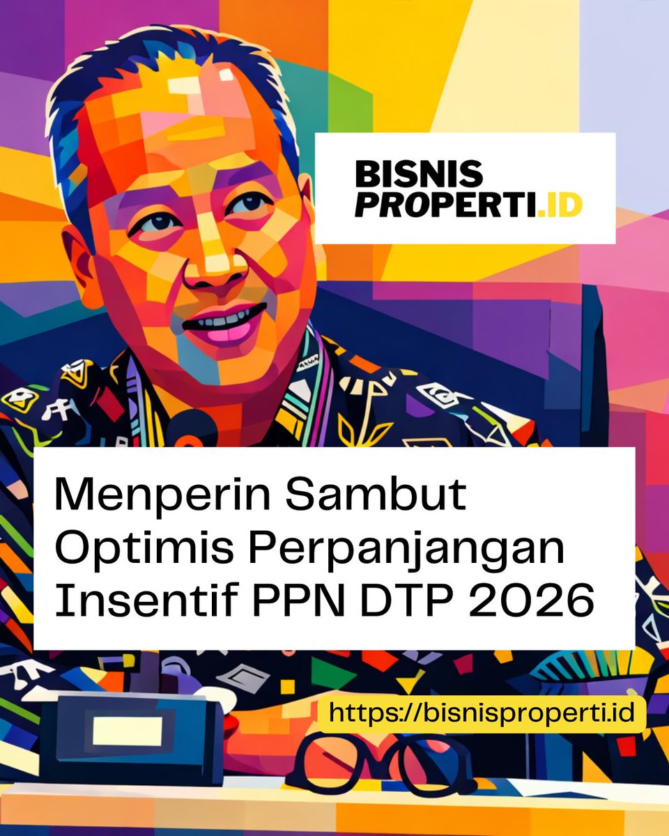 Menperin Sambut Optimis Perpanjangan Insentif PPN DTP Perumahan hingga 2026 bisnisproperti.id/2026/01/08/men…

#PPNDTP #Properti2026 #BisnisProperti #IndustriNasional #MotivaProperty