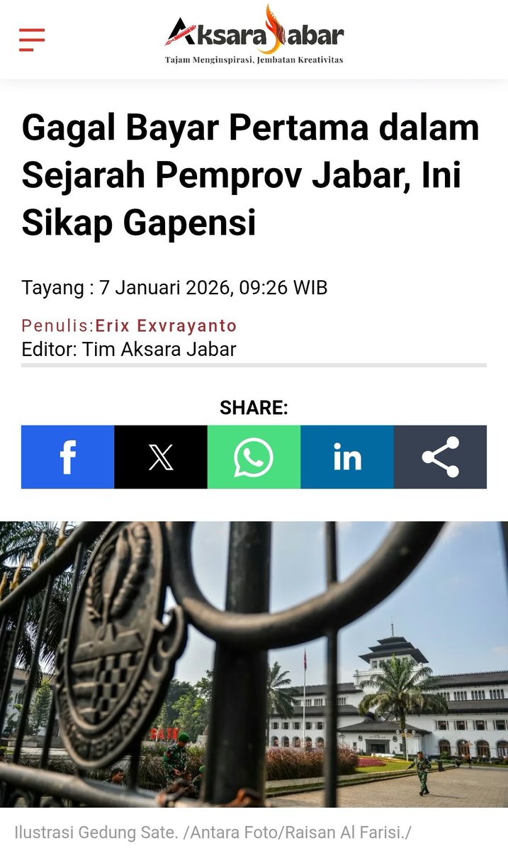 giIangmahesa's tweet photo. Kinerja anggaran memang nggak bisa ditutupi oleh kerja konten pak, itu jadi fakta kinerja kepala daerah yang sesungguhnya

Makanya kerja nu bener pak @DediMulyadi71 https://t.co/rhiGVkHXIg