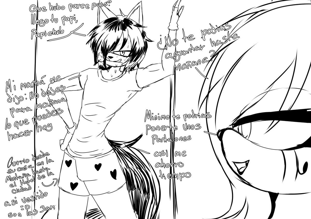 sketchito respuesta para <a href="/Miksary_/">💜✿ Miksary ✿💜COMMISSIONS OPEN💜</a>  de estos lobitos que geo no se aguanto despues de no verla durante mucho tiempo :3