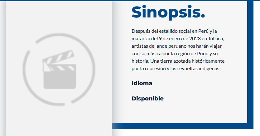 Mataperrea's tweet photo. El maltrato a Uyariy por parte de @cineplanet es tal que incluso en la sinopsis describen a la película de manera flolklórica ("artistas nos harán viajar con su música") minimizando los asesinatos. Y evita hablar de la represión militar/policial de la dictadura de Dina Boluarte. https://t.co/rKKs5XDfOR