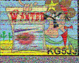 Received on 14.23 Mhz in Southern California grid square DM12mp. #SSTV #AmatuerRadio #HamRadio