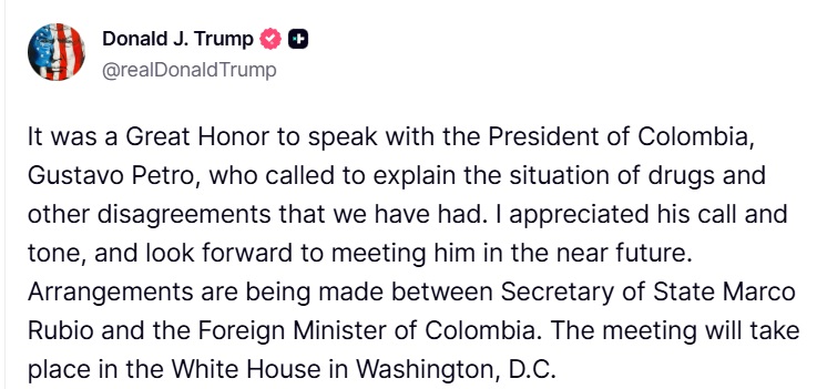 Commentary Donald J. Trump Posts From Truth Social tweet media