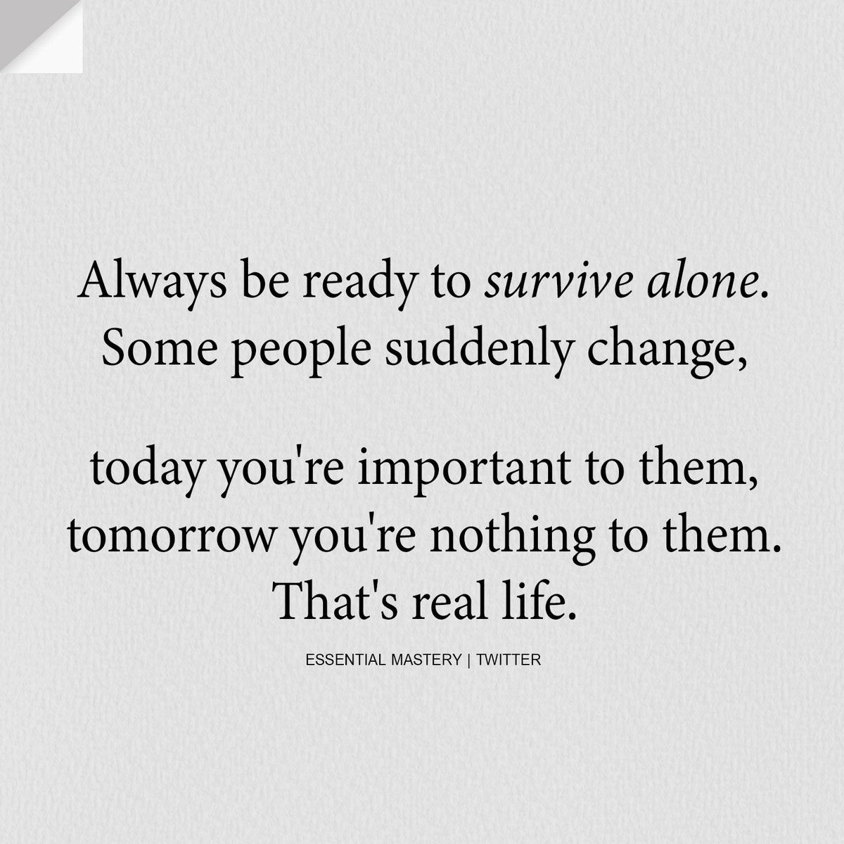 EssentialMastry's tweet image. a reminder