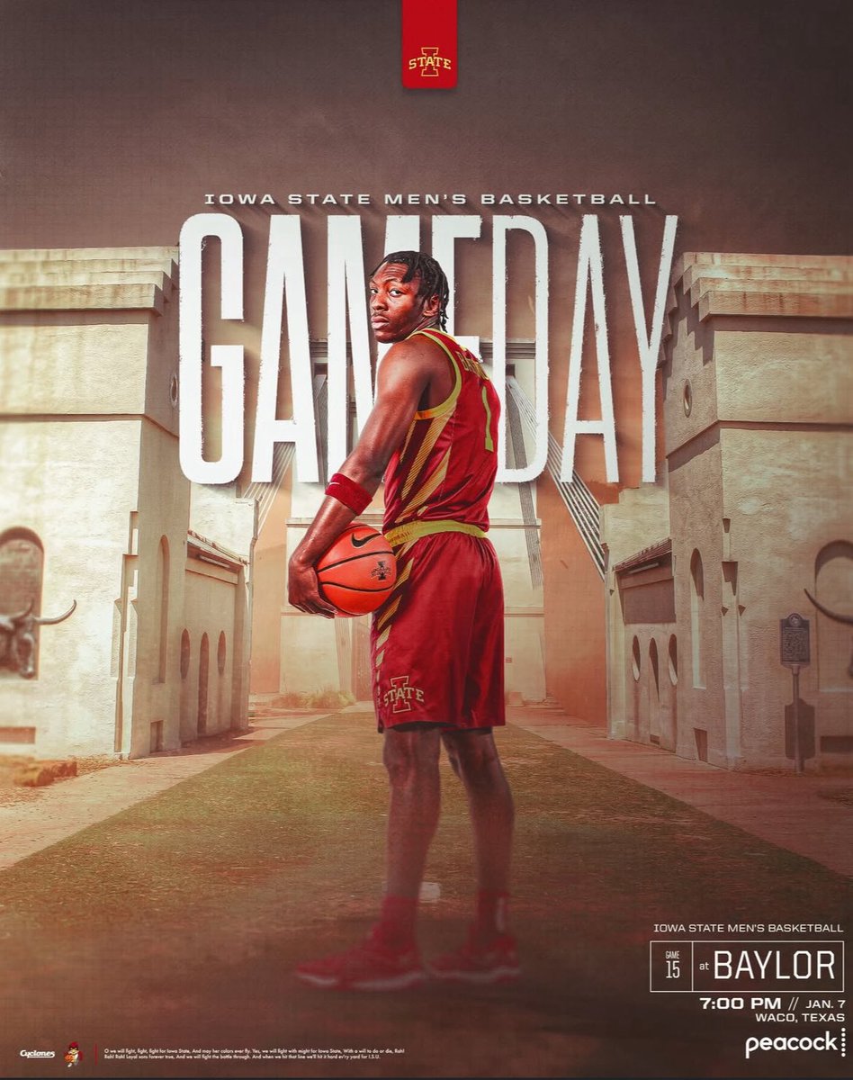 MaxBetsMax's tweet image. COLLEGE BASKETBALL POD 🏀‼️

4-1 FREE PLAY OF THE DAY RUN 💰💥

Iowa State Cyclones -4 (-110) 1.5U 💣

Cyclones are handling business 💼🤝