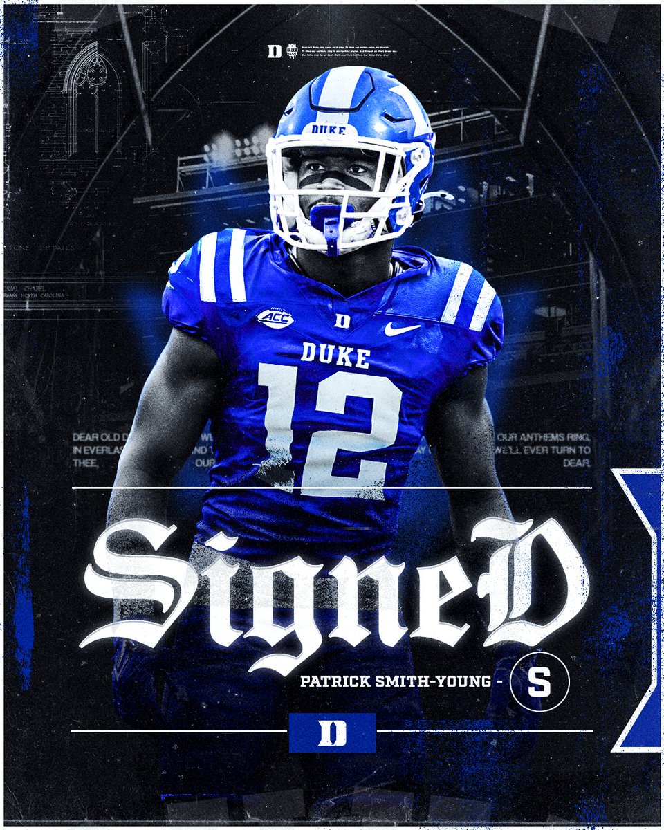 DukeFOOTBALL's tweet image. Welcome to Duke, @7Patricksmith!