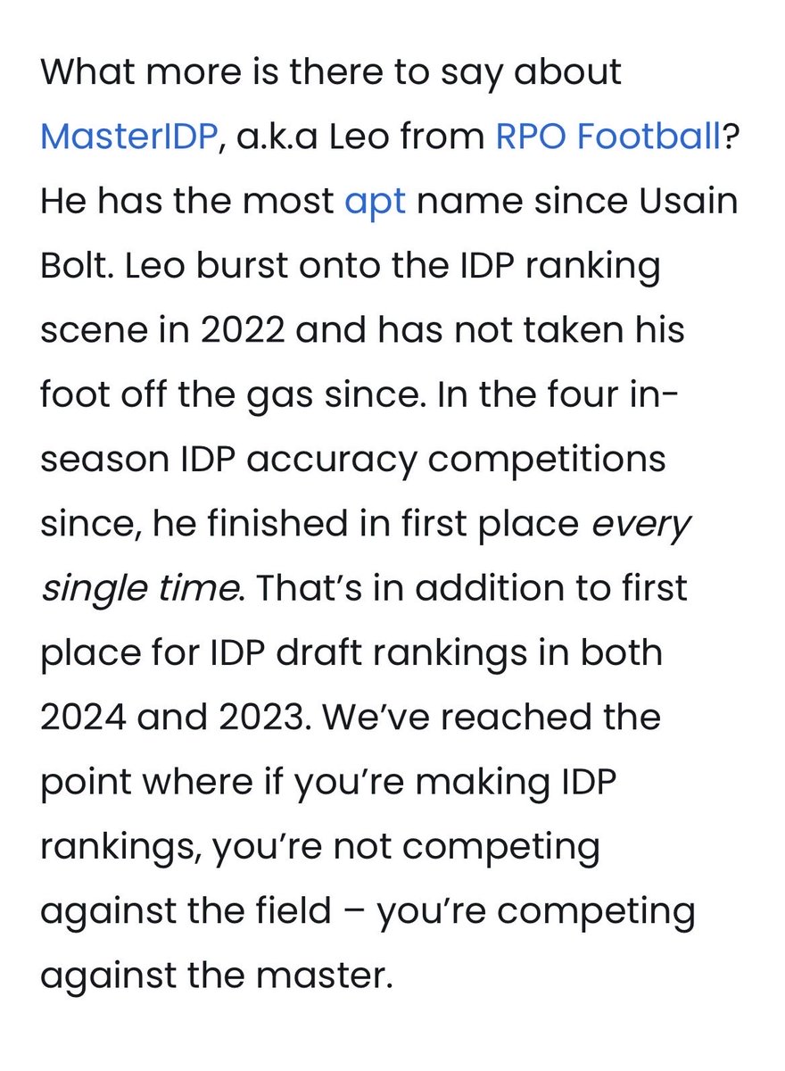 Master IDP (Leo) tweet media