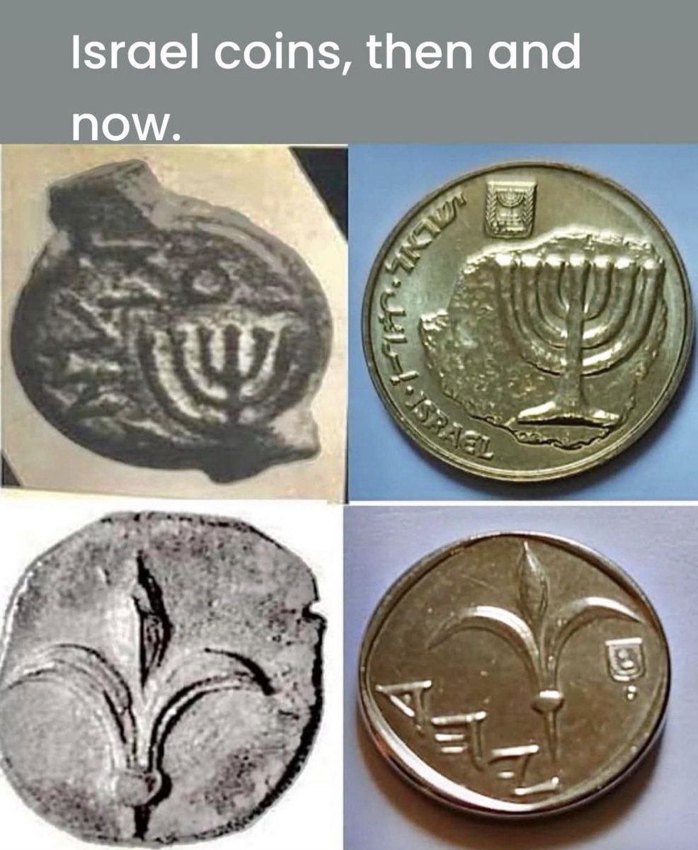 現代以色列的硬幣，在設計上很明顯有向古尤太王國或以色列王國貨幣致敬的意味