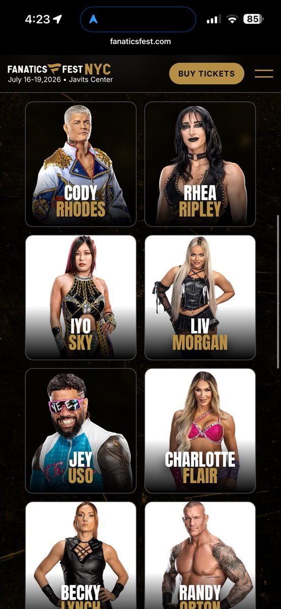 TheVicMacias's tweet image. Stacked lineup for fanatics fest. July. New York.