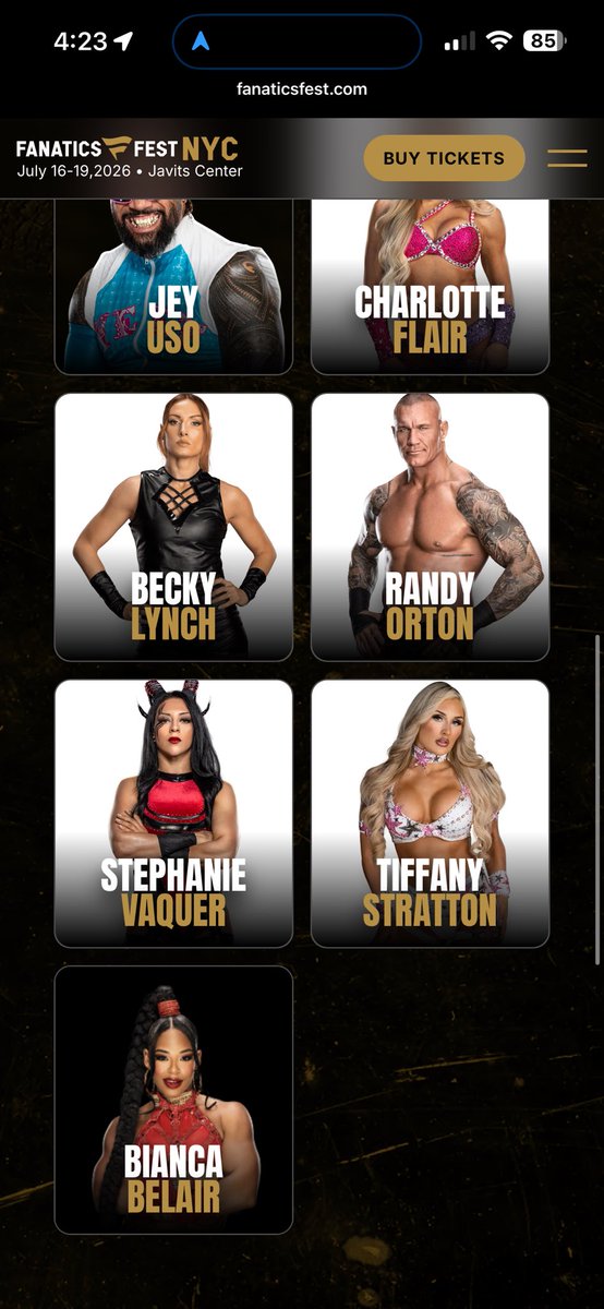 TheVicMacias's tweet image. Stacked lineup for fanatics fest. July. New York.