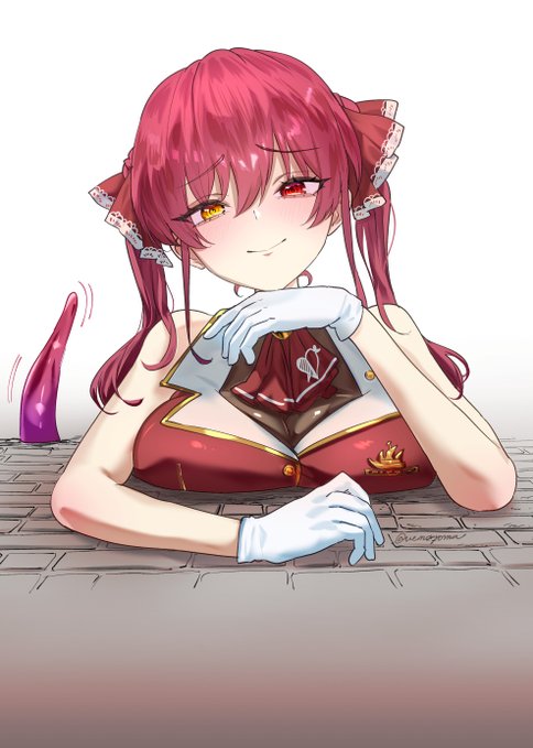 落とし穴に落ちても余裕なマリン船長 #マリンのお宝 