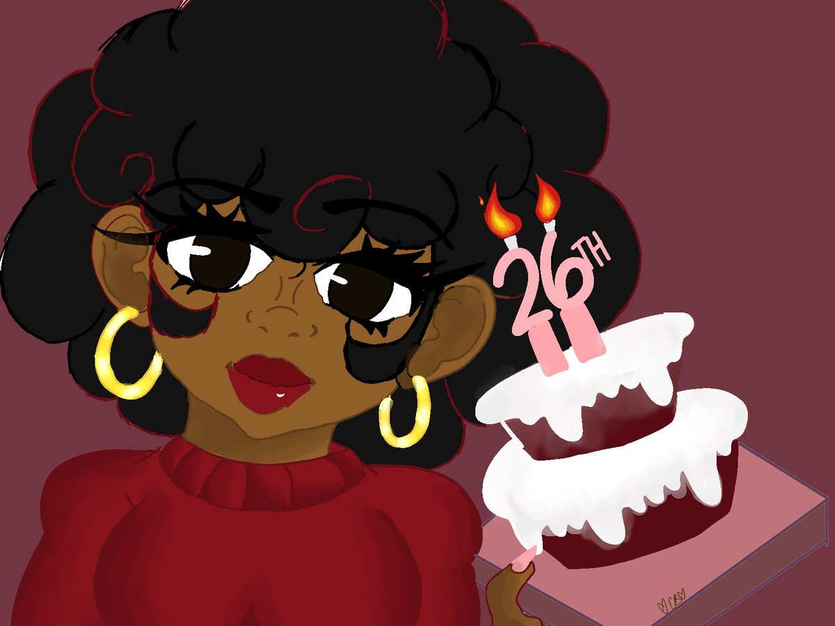 Cocoachoco22's tweet photo. It’s meh Birthday today >\\u\\< I know this may not get much notice but, felt like sharing a drawing I did of me and this yummy tiramisu too 🤭 

#drawingart #digitalart #happybirthdaytome #tiramsu #CLIPSTUDIO #clipstudiopaint #birthdaygirl https://t.co/rs8XWQNPip