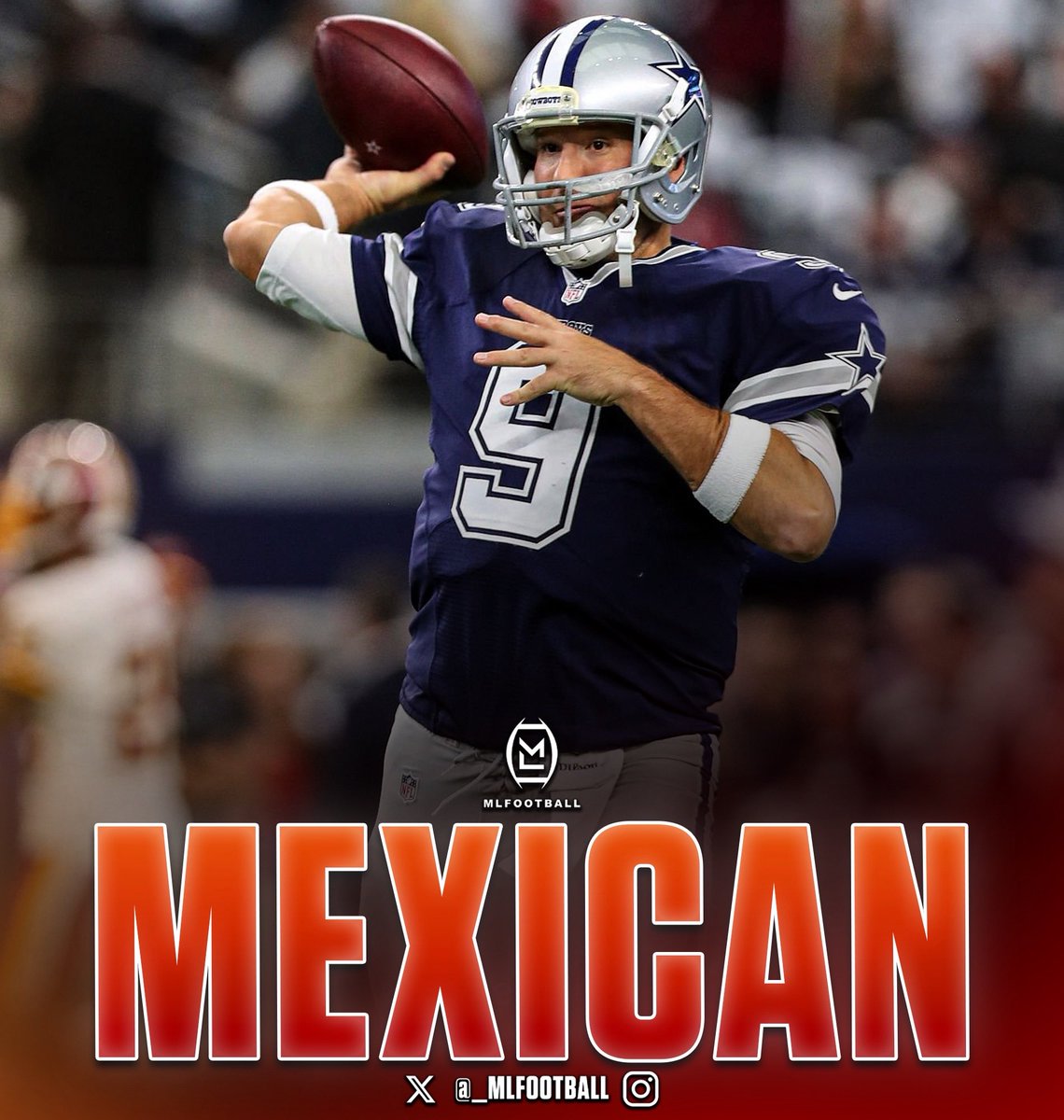 MLFootball's tweet image. 🚨🚨MANY DO NOT KNOW🚨🚨

Legendary Dallas #Cowboys quarterback Tony Romo is actually Mexican.

Romo is Mexican-American through his paternal lineage; his grandfather immigrated from Múzquiz, Mexico.

Tony’s full name, Antonio Ramiro Romo, reflects his heritage and family ties.