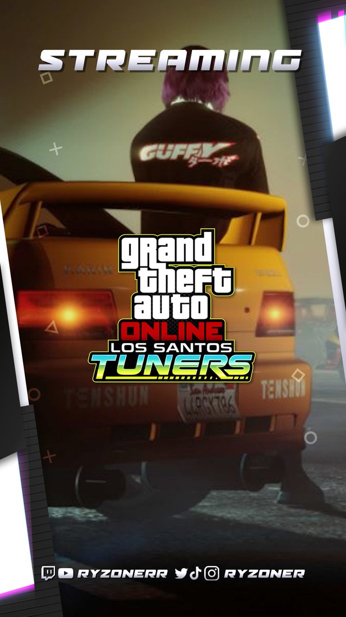 Ryzoner's tweet photo. En streaming amigos!! ⚡️

Un rato paseando en el modo online, misiones y tuneos.

Entra y pasala bien! 😏

https://t.co/k923rMofqv

#Twitch #Streamer #StreamingLive #streaming #TwitchStreamer #twitchtv #GTA6 #GrandTheftAutoV #GTAVonline #gtav #GTA5Online #GTAOnline #GTAVI #GTA5 https://t.co/JqIXGcA8FT