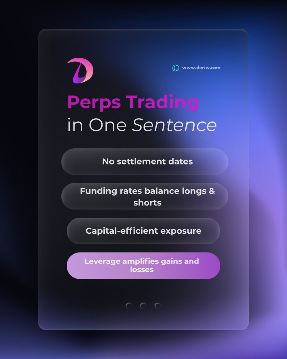 Most traders misunderstand perpetual trading. Here it is in one sentence 👇  You trade crypto with leverage — without expiry. No settlement dates.  Funding rates balance longs & shorts. Capital-efficient exposure, 24/7.