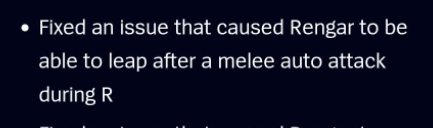 NOOOOOOO WHAT DID THEY DO THIS WAS THE BEST RENGAR MECHANIC IN THE GAME