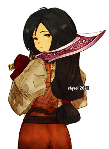 vhyrel's tweet image. Dagger with a dagger. 🗡️ Doodle [2021]. #FFIX #FF9. Shop: vhyrel.com.