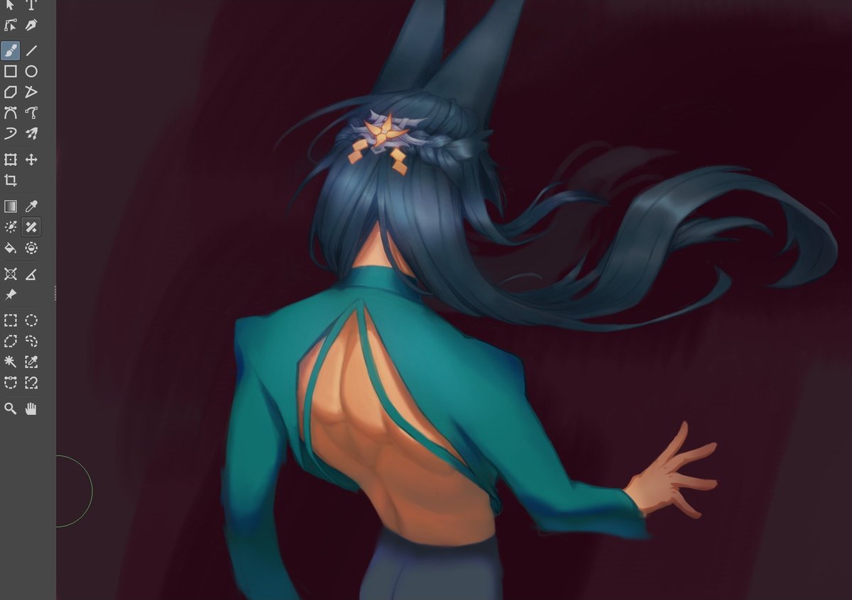 zeph_inks's tweet image. rendering practice featuring #miyabi 
#zzzero