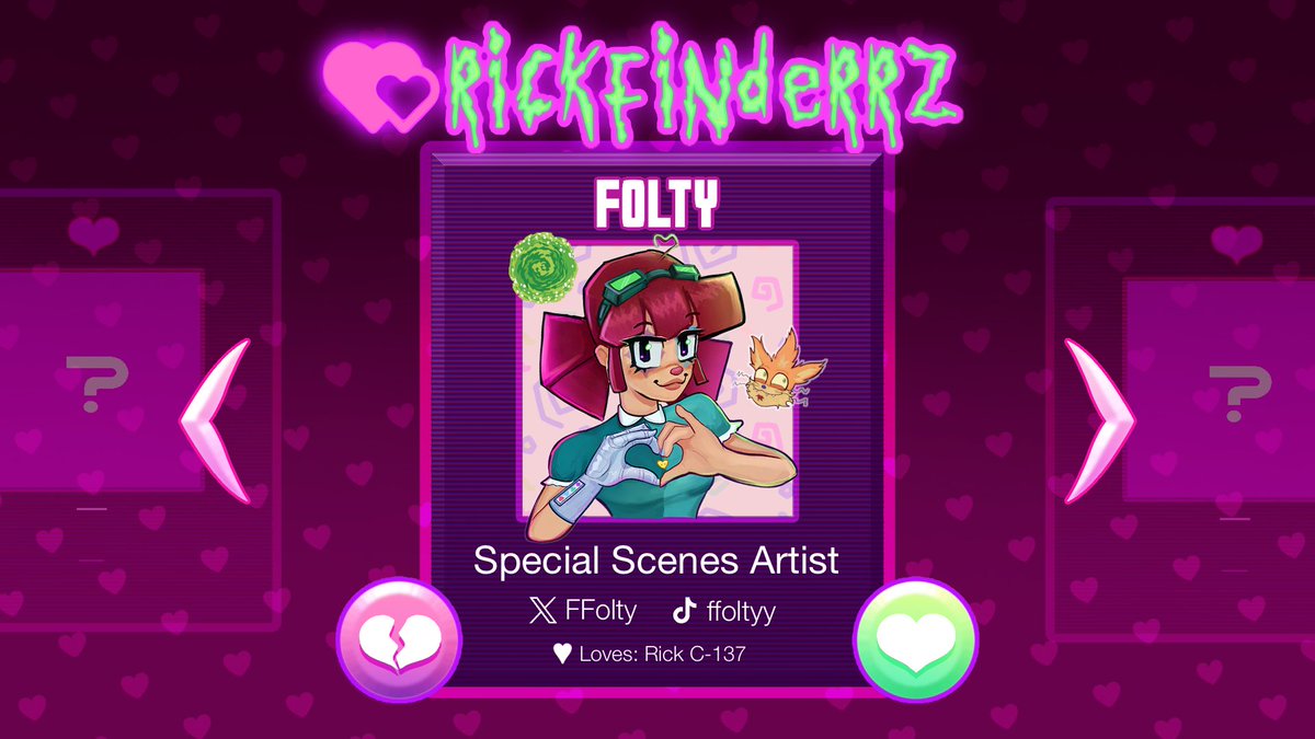 Meet Folty, one of our special scenes artists! Please send them all the love!

twitter @ ffolty
tiktok @ ffoltyy

♡♡♡♡♡♡♡

(Flier by rickle.guy!)
#RICKFINDERRZ #MeetTheRICKFINDERRZTeam