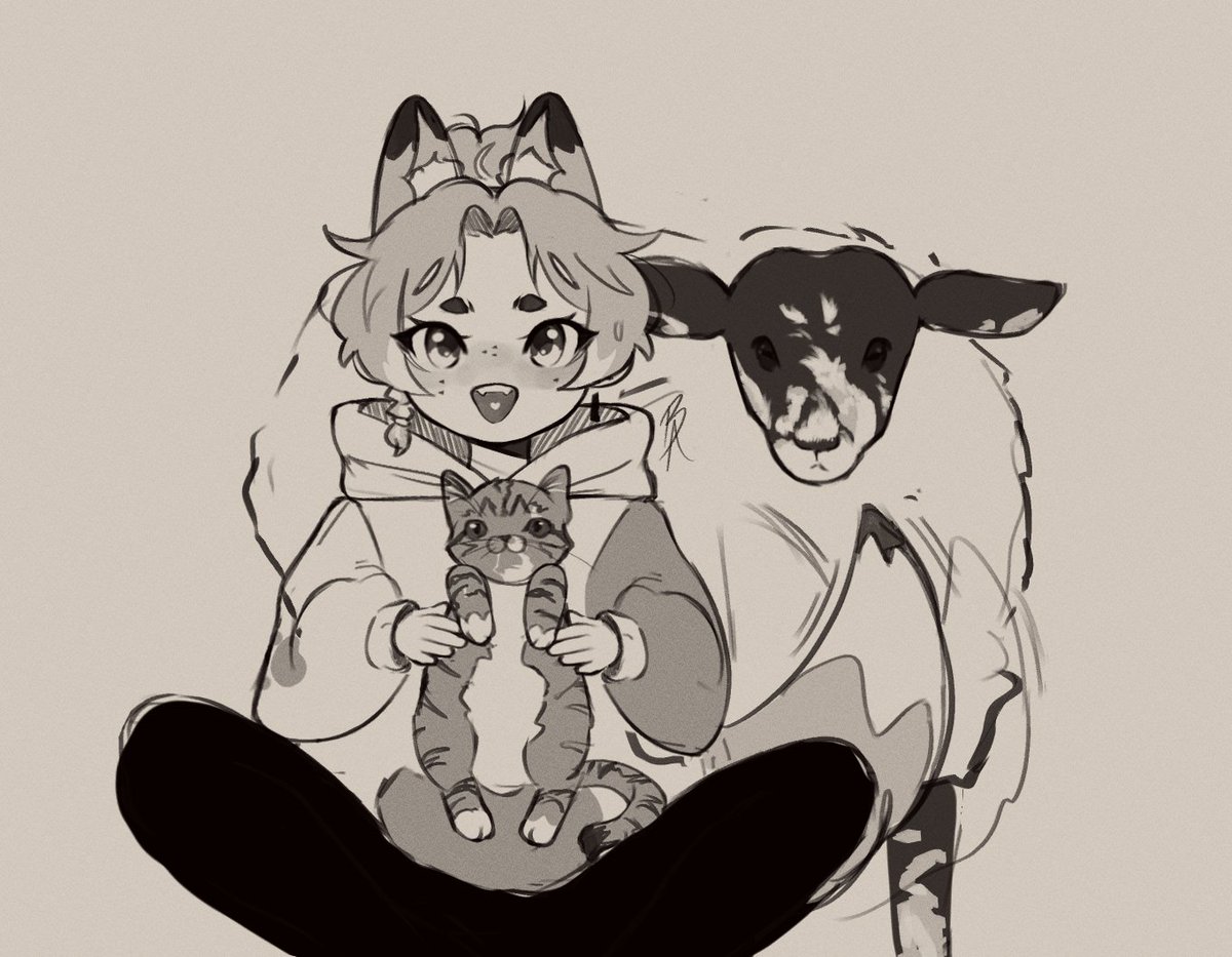 I think more people know I have sheep, than know that I have a kitty cat too