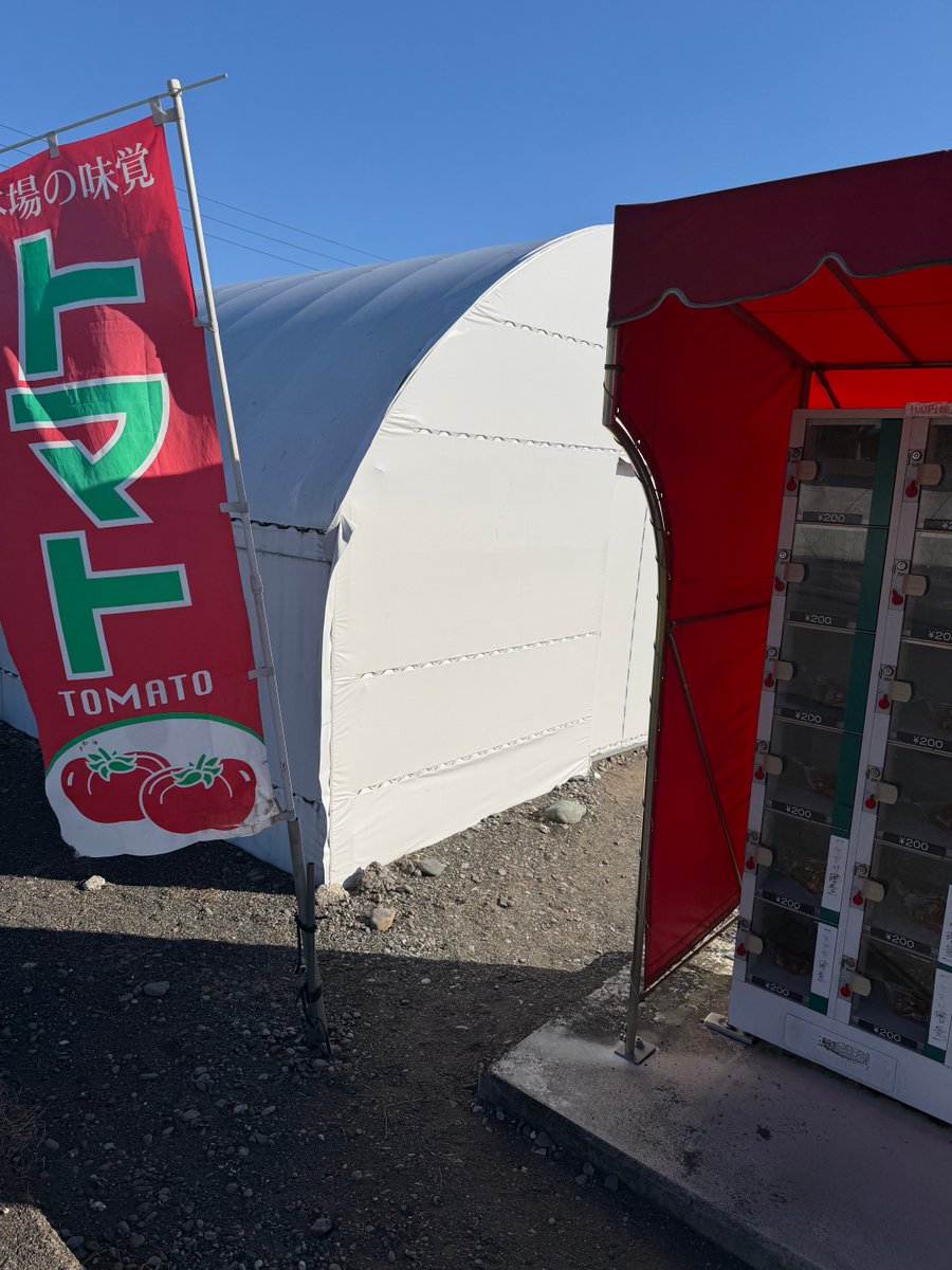 三保のトマト、昨日は練習後なかったから買っておく