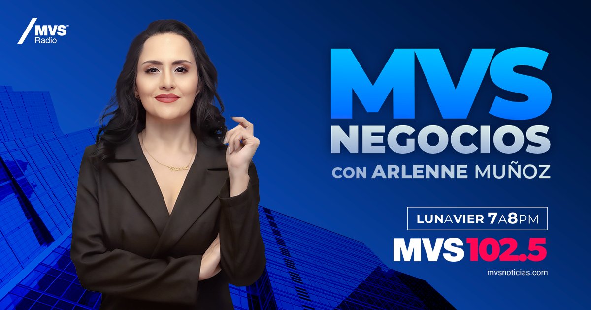 ¡YA comenzó!  

Escucha a Arlenne Muñoz (<a href="/arlennemx/">Arlenne Muñoz V.</a>) 🙍‍♀️con toda la información sobre Negocios y Finanzas 💸

SINTONIZA 102.5 FM📷  
mvsnoticias.com💻
Y en youtube.com/watch?v=gzVuJW…
