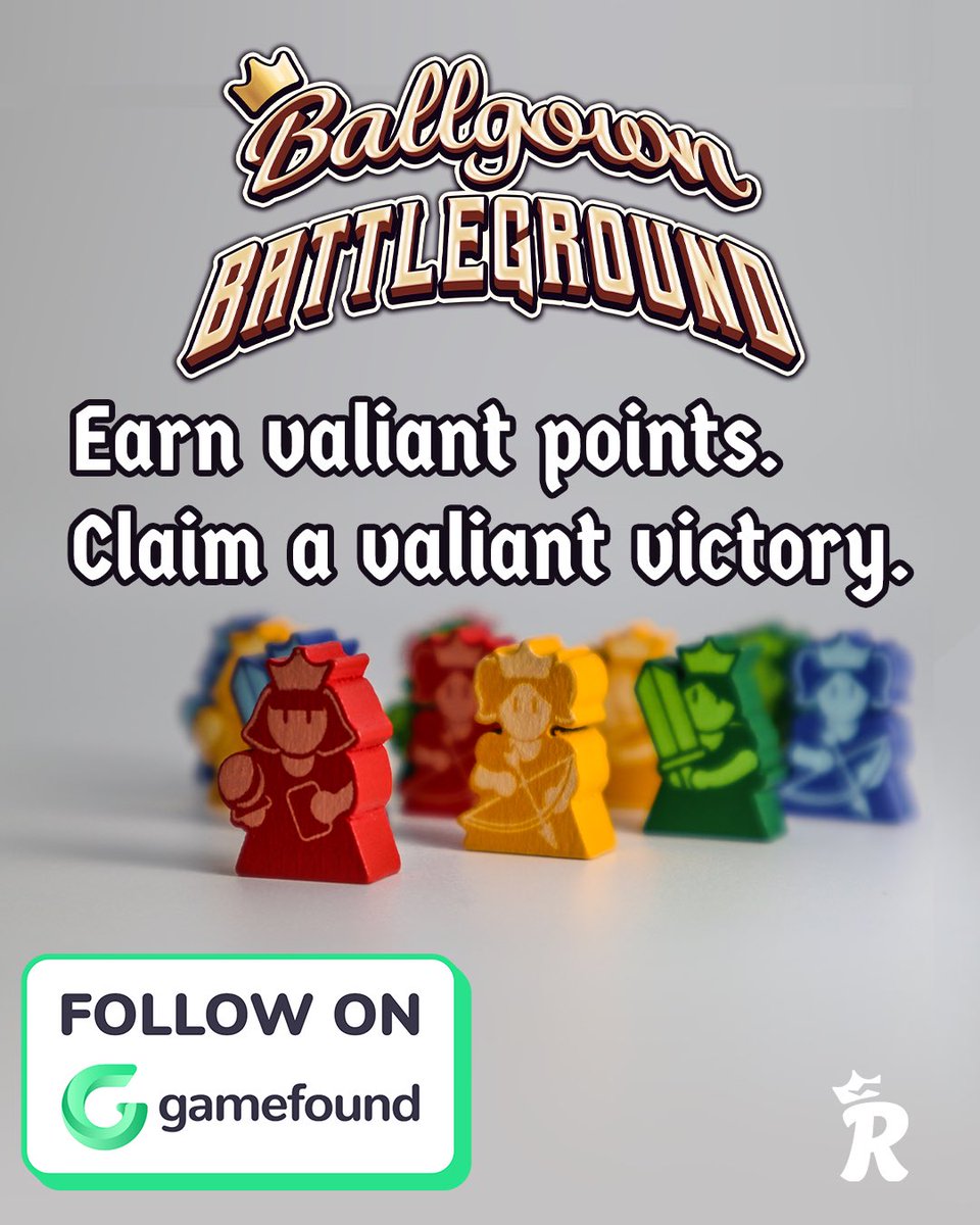 Ballgown Battleground leads brave players on a journey up dragon-guarded towers, and whoever earns the most valiant points is crowned the winner. Do you have what it takes to win the day? ⚔️ 
Follow Ballgown Battleground on Gamefound and secure $5 OFF your copy of the game!