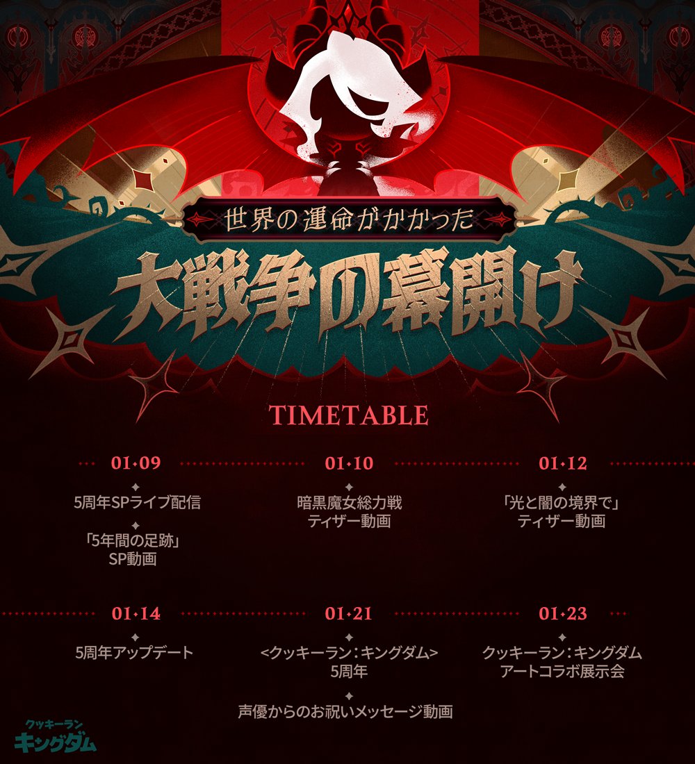 韓国　クッキーランキングダム　5周年OST クッキー界の運命がかかった大戦争! ⚔️ みなさんは、どんな姿でこの