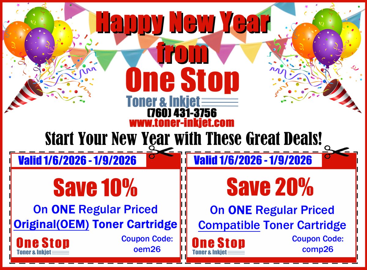 OneStopToner's tweet image. 