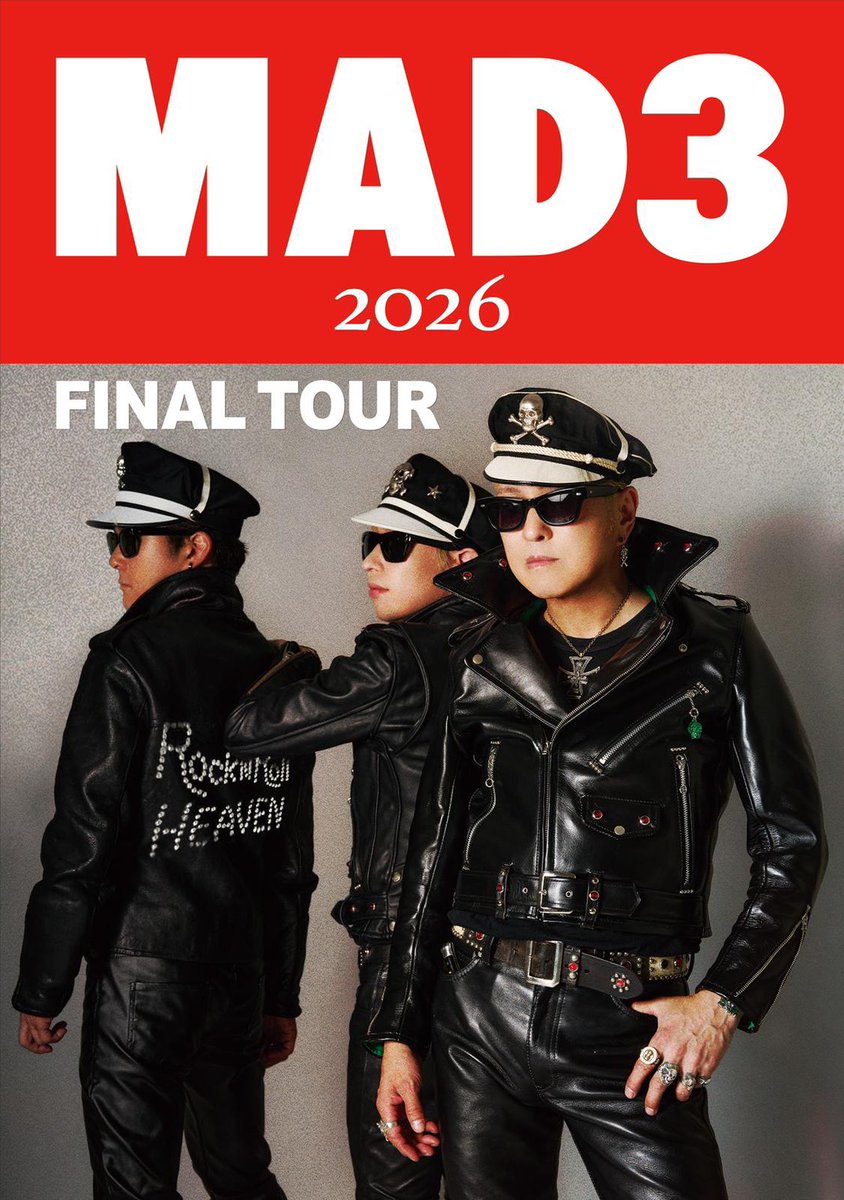 【MAD3　2026ツアースケジュール】

半年間のあいだに北海道、東北、関西、中部、宮古島まで幅広くまわります✈️

是非お越しください🔥

#mad3