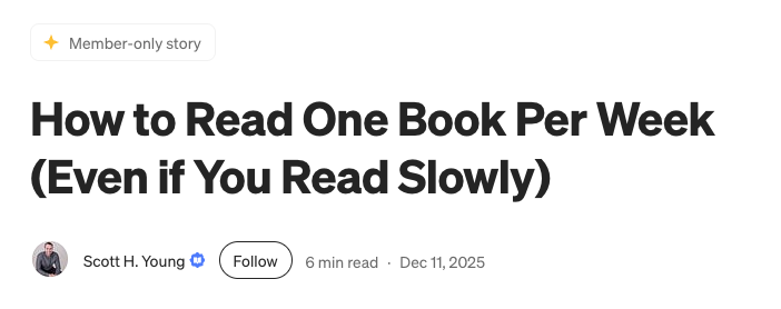 francisfooqh's tweet photo. I am genuinely curious to know why anyone would want to pay to read an article on how to read one book per week, and if so, how much they would be willing to pay for such a topic 🤯 #substack #creator #createanything #selleverything #monetization https://t.co/iQPXjaKYUw