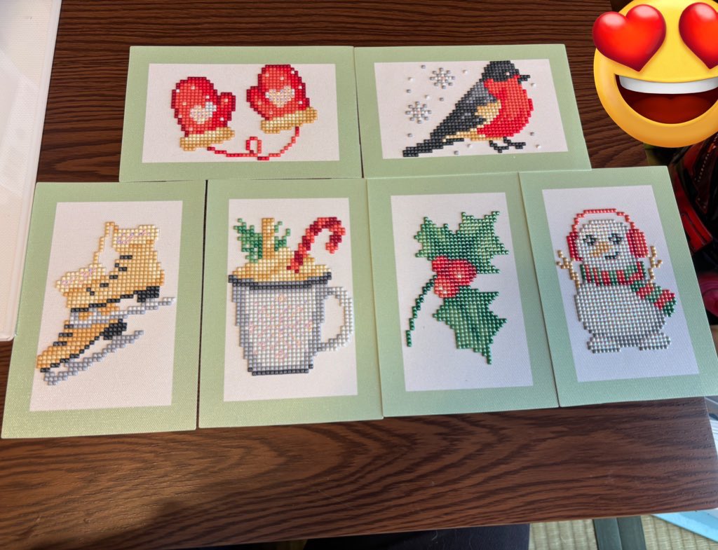 DACのミニdazzle Winter art完成✨✨ 次は楽しみにしてたオーダー