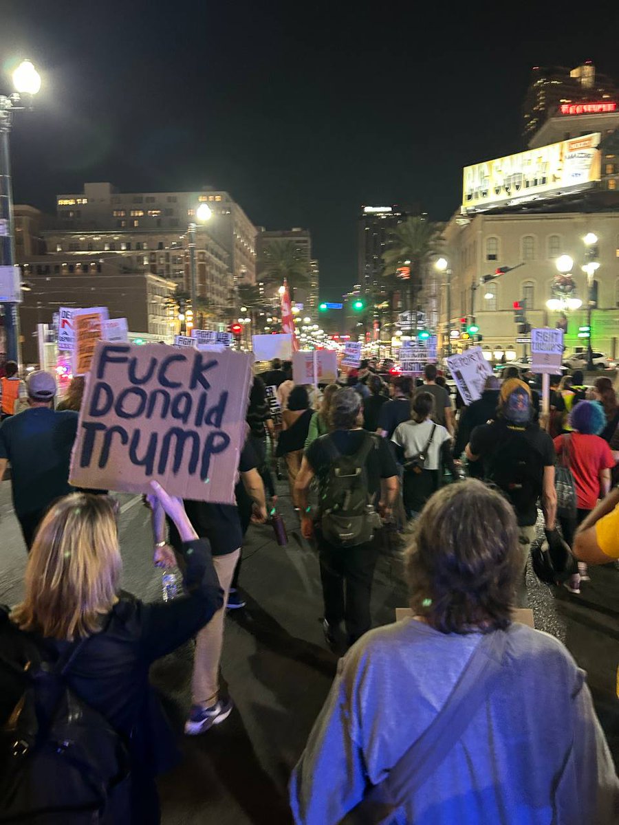 BTnewsroom's tweet image. HAPPENING NOW: New Orleans marching against ICE