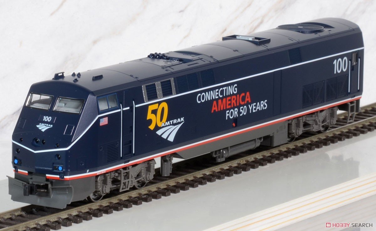 hobbysearch_mt's tweet photo. 【在庫少量】
#KATOUSA #HOゲージ #鉄道模型
(HO) P42 アムトラック 50周年記念 ミッドナイトブルー #100
https://t.co/s9Rn4zqPnd
全米鉄道旅客公社(アムトラック)は貨物が中心のアメリカの鉄道で旅客輸送を担う公共企業体。この模型は2021年の創立50周年で記念塗装機となったP42 100号機を再現。 https://t.co/4ZvEo8gdnA