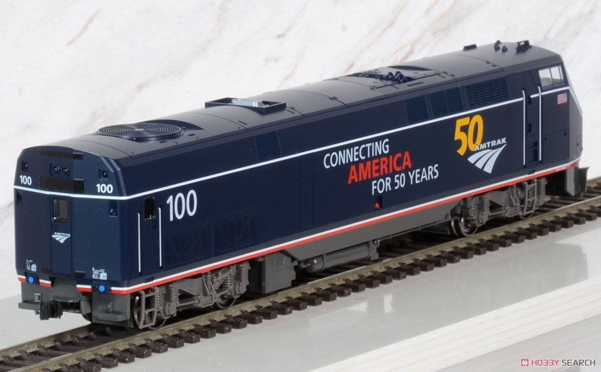 hobbysearch_mt's tweet photo. 【在庫少量】
#KATOUSA #HOゲージ #鉄道模型
(HO) P42 アムトラック 50周年記念 ミッドナイトブルー #100
https://t.co/s9Rn4zqPnd
全米鉄道旅客公社(アムトラック)は貨物が中心のアメリカの鉄道で旅客輸送を担う公共企業体。この模型は2021年の創立50周年で記念塗装機となったP42 100号機を再現。 https://t.co/4ZvEo8gdnA