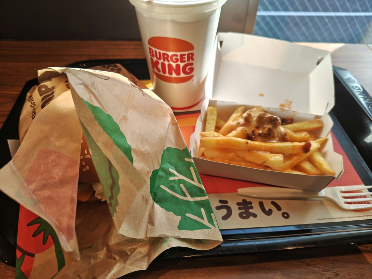 1Matake's tweet image. 年始めのバーキンは
ワッパーチーズとチリチーズ🍔
