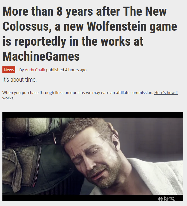 Wolfenstein 3 is reportedly in the works