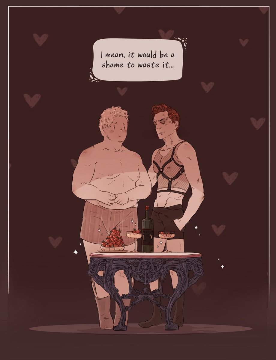 New year, new spicy stuff🌶

• When you (finally) find the time to do naughty things... but you both have ✨️priorities✨️ •

#spicyomens #goodomensfanart #ineffablehusbands #ineffableidiots #aziracrow  #ineffablehusbandsfanart