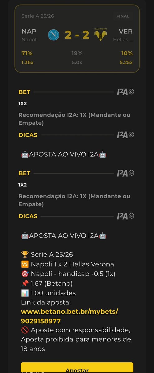 FootstatsI2A's tweet photo. Um dos nossos greens ✅️ de hoje. Já estamos com 3,3 nos primeiros 7 dias do ano 🚀.

Baixe o app I2A e experiente por 15 dias de graça, sem compromisso!!! https://t.co/HhmsYcdn7g