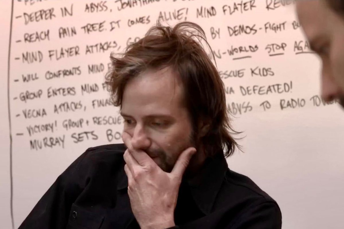 StrangerNews11's tweet photo. The Duffer Brothers checking social media right now… https://t.co/1tQK2Ax7SY