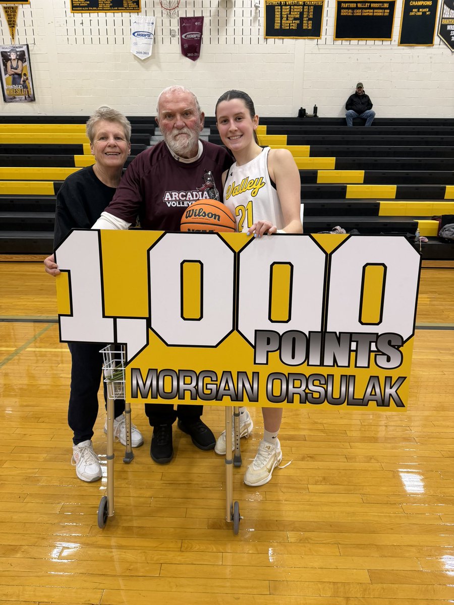PVSDsports's tweet photo. Congratulations Morgan Orsulak on your 1,000th point scored tonight !!! https://t.co/aNp06boxOr