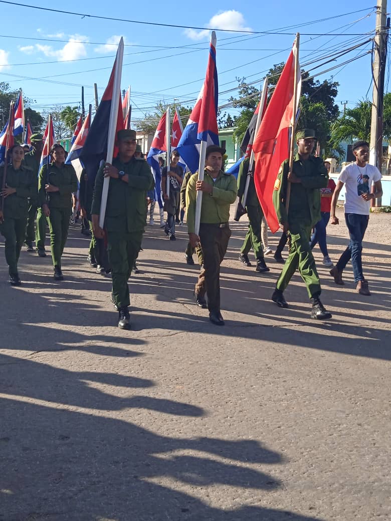 Rememora   matanzas entrada de la le caravana de la libertad y se pronuncia en contra de los sucesos ocurridos en Venezuela por el gobierno de los EEUU que causó la muerte a 32 cubanos en cumplimiento de su deber.